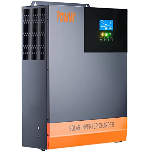 3000W Solar Inverter Charger 24V to 120V, Pure Sine Wave Power Inverter 3000 watt Max.PV Input 4KW 450V, Built-in 80A MPPT Controller and fit for Lead Acid and Lithium Batteries