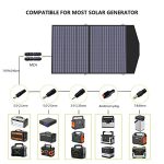 ALLPOWERS 100W Solar Panel, Foldable Solar Charger with MC-4 Ports Portable Solar Panel for Solar Generators Power Station Camping RV 100 Watt Solar Panel Foldable
