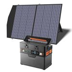 ALLPOWERS 300W Portable Power Station with Solar Panel 100W, 288Wh Solar Generator with Portable Solar Panel included, Solar Power for Outdoor Camping Travel RV Laptop Phone