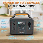ALLWEI 300W Portable Power Station with 1 * 100W Solar Panel Included, Solar Generator 280Wh, PD60W USB, DC AC Outlet, Home Battery Backup for Camping Outdoor RV Trip Hunting Blackout CPAP
