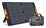 ALLWEI 300W Portable Power Station with 1 * 100W Solar Panel Included, Solar Generator 280Wh, PD60W USB, DC AC Outlet, Home Battery Backup for Camping Outdoor RV Trip Hunting Blackout CPAP