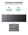 BLUETTI 320W Solar Panel, 320 Watt Solar Panel for Power Station AC180/AC200L/AC200P/AC200MAX/AC300, Portable Solar Panel w/Adjustable Kickstands, Foldable Solar Charger for RV, Camping, Blackout