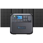 BLUETTI Solar Generator AC200MAX with 350W Solar Panel Included, 2048Wh Portable Power Station w/ 4 2200W AC Outlets, LiFePO4 Battery Pack, Expandable to 8192Wh for Home Backup, Road Trip, Off Grid