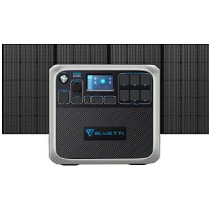 BLUETTI Solar Generator AC200P with 350W Solar Panel Included, 2000Wh Portable Power Station w/ 6 2000W AC Outlets, LiFePO4 Battery Pack, Solar Powered Generator for Home Backup, Road Trip, Off Grid