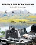 BLUETTI Solar Generator EB70S with PV120 Solar Panel Included, 716Wh Portable Power Station w/ 4 110V/800W AC Outlets, LiFePO4 Battery Pack for Outdoor Camping, Road Trip, Power Outage