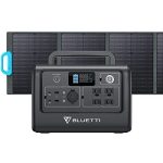 BLUETTI Solar Generator EB70S with PV120 Solar Panel Included, 716Wh Portable Power Station w/ 4 110V/800W AC Outlets, LiFePO4 Battery Pack for Outdoor Camping, Road Trip, Power Outage