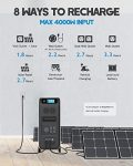 BLUETTI Solar Power Station EP500Pro, 5100Wh LiFePO4 UPS Battery Backup w/ 5 3000W AC Outlets (6000W Surge), 2400W MPPT Solar, Solar Generator for Home Use, Emergency, Power Outage