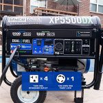 DuroMax XP5500DX 5,500-Watt/4,500-Watt 224cc Electric Start Dual Fuel Portable Generator w/CO Alert