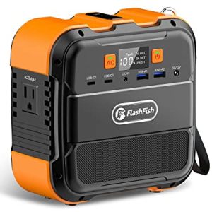 FF FLASHFISH 120W Portable Power Station, 98Wh/26400mAh Solar Generator Backup Power Battery Pack With AC/DC/Type-c/USB/Flashlight, 110V Power Bank For Charging Laptop Phone Tablet In Camping RV Trip