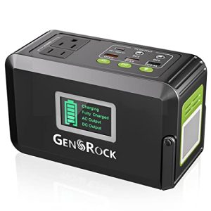 GENSROCK 120W Portable Power Station, 88Wh Outdoor Solar Generator, Lithium Battery Power with 110V/120W(Peak 150W) AC Outlet, QC 3.0, Type-C, LED Flashlight for CPAP Home Camping Travel Emergency.