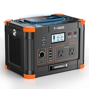 GRECELL-999Wh-Solar-Generator-1000W-Portable-Power-Station-with-60W-USB-C-PD-Output-110V-Pure-Sine-Wave-AC-Outlet-Backup-Lithium-Battery-for-Outdoors-Camping-Travel-Hunting-Home-Peak-2000W-0