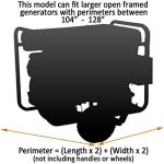 GenTent XL Generator Running Cover - Universal Kit - for Larger Open Frame Generators (Extreme, Tan)