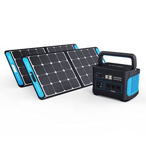 Geneverse 1002Wh (1x2) Solar Generator Bundle: 1X HomePower ONE Portable Power Station (3X 1000W AC Outlets) + 2X 100W Solar Panels. Quiet, Indoor-Safe Backup Battery Power Generator WAREHOUSE DIRECT