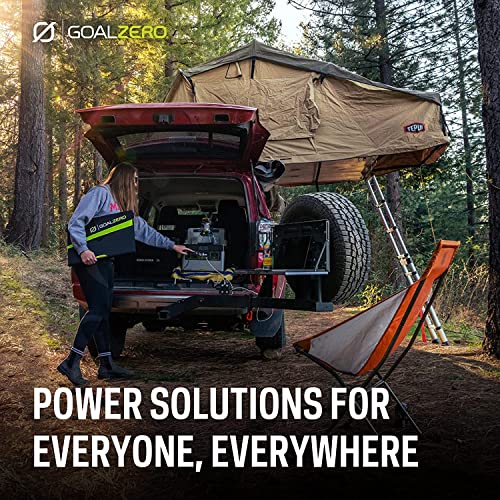 Goal Zero Yeti Portable Power Station - Yeti 1000 Core w/ 983 Wh Battery, USB Ports, AC Inverter - Include Boulder 200 Briefcase Solar Panel - Rechargeable Generator for Camping, Outdoor & Home Use