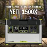 Goal Zero Yeti Portable Power Station - Yeti 1500X w/ 1,516 Watt Hours Battery Capacity, USB Ports & AC Inverter - Includes Boulder 200 Briefcase Solar Panel, For Camping, Outdoor, Off-Grid & Home Use
