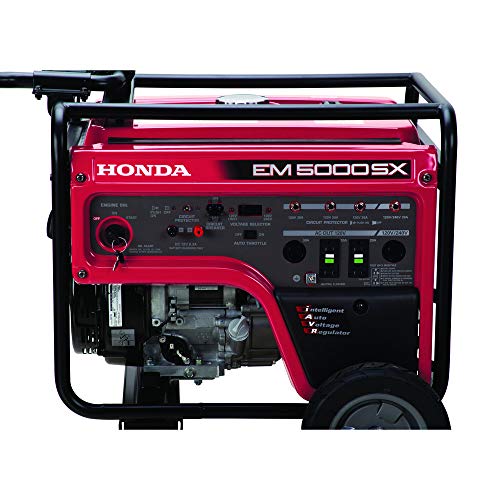 Honda 663640 EM5000SX 120V/240V 5000-Watt 389cc Portable Generator with Co-Minder