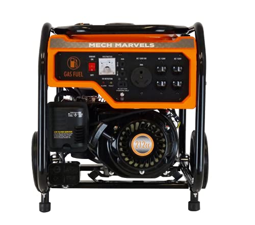 Mech Marvels MM4350C Portable Generator, Orange
