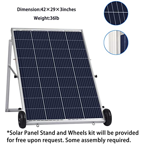 Nature's Generator Gold WE System 1800W Solar & Wind Powered Pure Sine Wave Off-Grid Generator + 100W Solar Panel + Wind Turbine, w/Infinite Expandability, Gasless for Day and Night Use