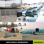 POWERWIN Foldable Solar Panel 110W, Portable with Carry Case, High 24% Efficiency, IP65 Water & Dustproof Design for Camping, RVs, or Backyard Use