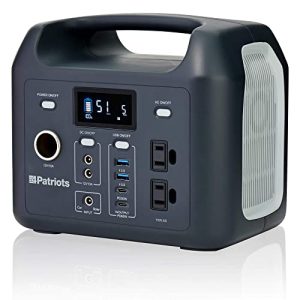 Patriot Power Sidekick 300wH Power Station, AC Fast Charging in 4.5 Hours, Dual 100V AC Outlets, Only 8 Lbs, for RV Outdoor Camping & Power Outages