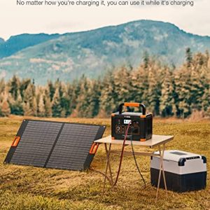 GRECELL 999Wh Solar Generator 1000W, Portable Power Station with 60W USB-C PD Output, 110V Pure Sine Wave AC Outlet Backup Lithium Battery for Outdoors Camping Travel Hunting Home (Peak 2000W)