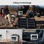 Portable Power Station, 3200Wh LiFePO4 Battery, 3000W Solar Generators for Home Use, With Hand Cart, 3 Recharge Ways, 14 Output Ports, LED Light, for Home Backup Power, Outdoor Camping, Emergency 110V/220V