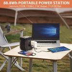 Nexstorm Portable Power Station, 88.8Wh Small Camping Generator Backup Lithium Battery with 110V/80W AC Outlet DC USB QC3.0, Camping Light for Home CPAP Emergency Power Outage Laptop phone