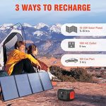SinKeu Portable Power Bank with AC Outlet 110V/200W, 155Wh Power Station with Fast Wireless Charger, 7 Outputs Backup Lithium Battery for Outdoor Camping Home Emergency