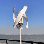 Wind Turbine Generator Kit, 1500W Vertical Helix Wind Power Generator with Controller, 24V/48V 3 Blade Industrial Free Energy Generator, Nature Power System for Marine RV Home