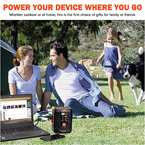 Takki 111Wh Portable Power Station, Camping Solar Generator Power Bank with AC Outlet USB DC Port Portable Charger Battery Pack for Camping Laptop School Home Emergency Backup