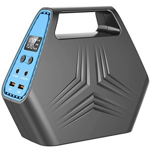 SinKeu 146Wh Portable Power Station, 100W Portable Power Bank with AC Outlet, Laptop Charger, DC Port, QC 3.0 USB Port, Rechargeable Solar Power Battery for Outdoor Camping Home Office Emergency