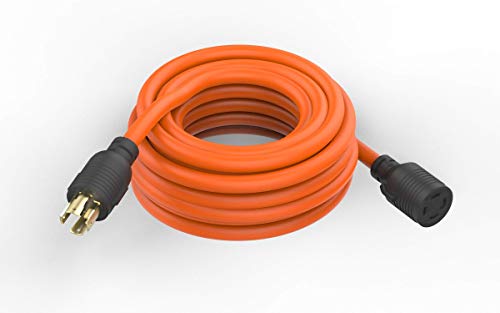 40 Feet NEMA L14-30P/L14-30R Generator Extension Cords, 4 Prong Heavy Duty, 30 Amp,125/250V,Up to 7500W 10AWG Cable and The Cable UL Certification,Orange