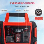Portable Power Station, 2000Amps Car Battery Jump Starter Battery Pack with 400W Inverter Dual AC/DC/USB Output