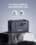 DEENO Portable Power Station 1500W, 1036Wh LiFePO4 Battery Solar Generator for Home Backup Emergency Outdoor Camping RVs(Solar Panel Optional)