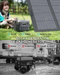 EF ECOFLOW Solar Generator RIVER 2 Pro 768Wh LiFePO4 Battery with 220W Solar Panel, 4x800W AC Outlets (1600W Surge), Portable Power Station for Home Backup Outdoors Camping RV Emergency