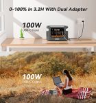 FF FLASHFISH Portable Power Station, 448Wh/140000mAh LiFePO4 Battery Pack, UPS Solar Generator With 600W (Peak 1000W) AC Output, 100W USB-C, Backup Power CPAP Battery For Camping RV CPAP Home Blackout