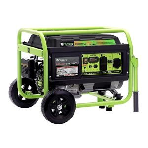 Green-Power America Dual Fuel Portable Generator 5250 Watt Gas or Propane Powered, Manual Start, Home Back Up & RV Ready