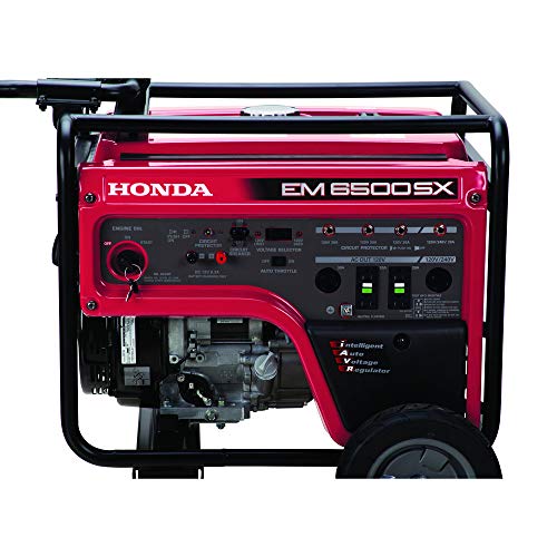 Honda 664360 EM6500SX 120V/240V 6500-Watt 389cc Portable Generator with Co-Minder