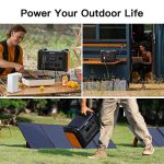 OUPES 2400W Solar Generator with 2pc 240W Panels Included, Portable LiFePO4 Power Station w/ 5 2400W AC Outlets for Outdoors Camping RV High-Power Appliances Emergency