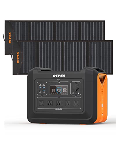 OUPES 2400W Portable Power Station with 240W Panels
