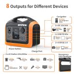 OUPES 600W Portable Power Station, 595Wh LiFePO4 Battery Backup w/ 2 600W (1000W Surge) AC Outlets, Solar Generator Ideal for Outdoor Camping/RVs/Home Use