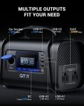 Portable Power Station 300W Outdoor Generator 296Wh Backup Lithium Battery Portable Generator with 100W USB C PD Output&Input, 2AC Outlet, 2 USB A& USB C, LED Flashlight for Outdoors Camping Travel