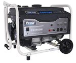 Pulsar 3,500W Portable Gas-Powered Generator with Mobility Kit PG3500M, 3500W, Black & White