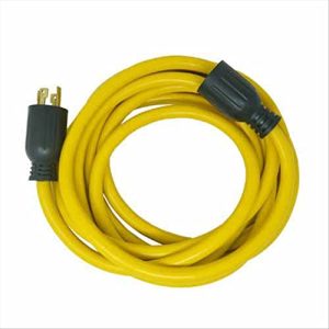 Southwire 65172840 20-Foot 30Amp Generator Cord, 10-Gauge Heavy Duty Electrical Power Cable with L14-30 Locking Plug, 125V / 250V, Yellow, Feet, Black