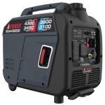 A-iPower Portable Inverter Generator Dual Fuel, 4300W RV Ready, EPA & CARB Compliant CO Sensor, Light Weight With Telescopic Handle For Backup Home Use, Tailgating & Camping (SUA4300iD)