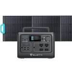 BLUETTI Solar Generator EB55 with PV200 Solar Panel Included, 537Wh Portable Power Station w/ 4 110V/700W AC Outlets, LiFePO4 Battery Pack for Camping, Adventure, Emergency