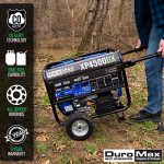 DuroMax XP4500DX 4,500-Watt/3,500-Watt 210cc Electric Start Dual Fuel Portable Generator w/CO Alert