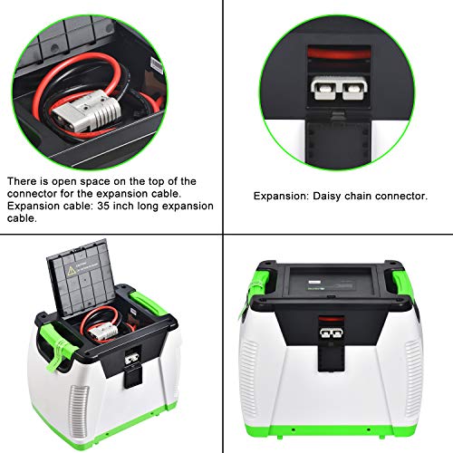Nature’s Generator Power Pod 1200Wh Solar Powered Expansion Add-on Pod with 35 inch 4AWG Expansion Cable for Nature’s Generator or Another Power Pod
