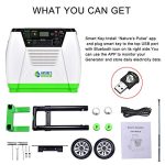Nature's Generator with Cart -1800w Solar and Wind Powered Generator in Quiet Operation with 12V DC port,2 USB ports and 3 AC outlets