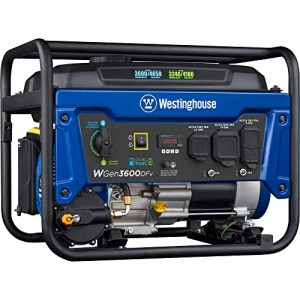 Westinghouse Outdoor Power Equipment 4650 Peak Watt Dual Fuel Portable Generator, RV Ready 30A Outlet, Gas & Propane Powered, CARB Compliant,Blue